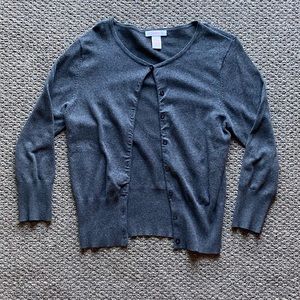 Grey Cardigan Sweater